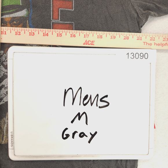 Ghostface Killah Rap Short Sleeve Graphic Crew Neck Shirt Mens Size S Gray - Picture 7 of 9